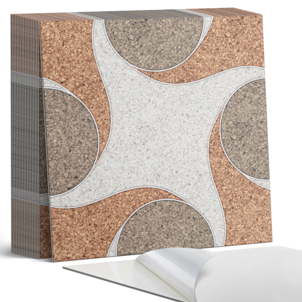 Vinyl csempe Körök és hullámok motívuma