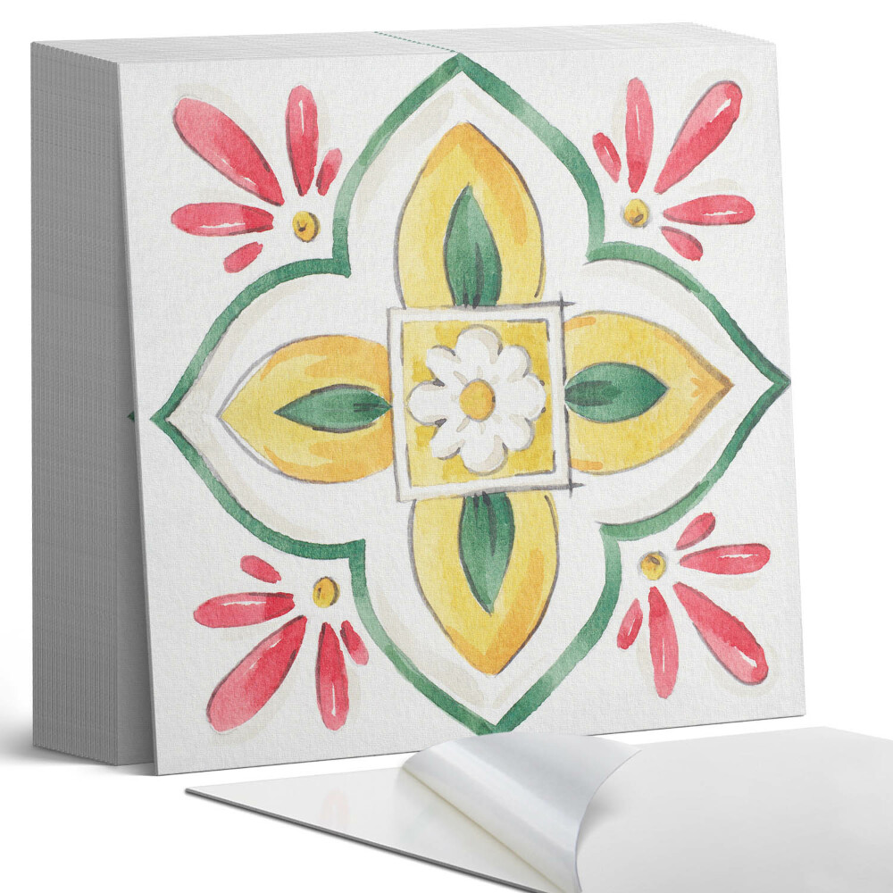 Öntapadós vinyl csempe Virágkötészet keretben