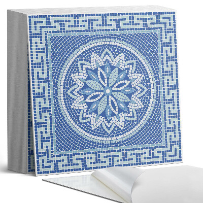 Öntapadós vinyl csempe Virágos mozaikminta