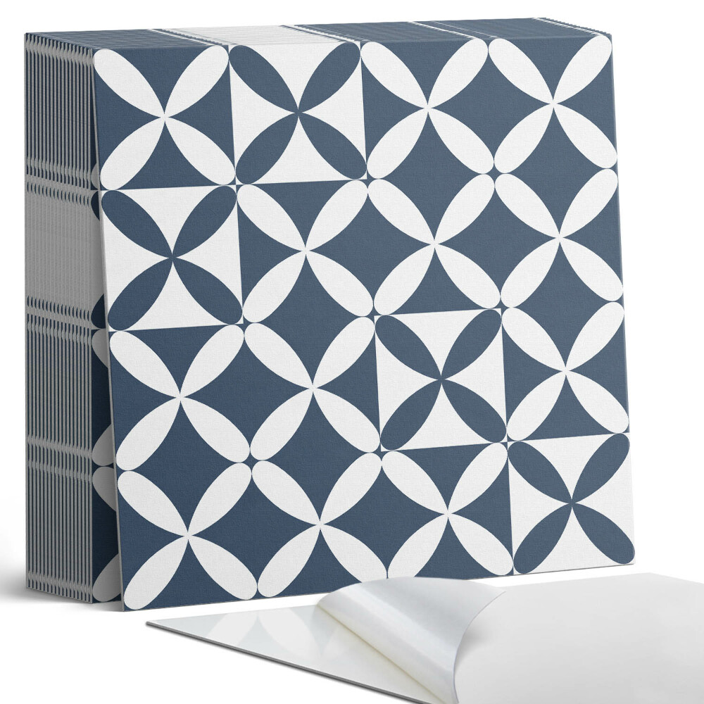 Vinyl csempe Virágmotívum geometrikus formákban