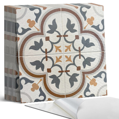 Vinyl padló Kockás virágmotívum