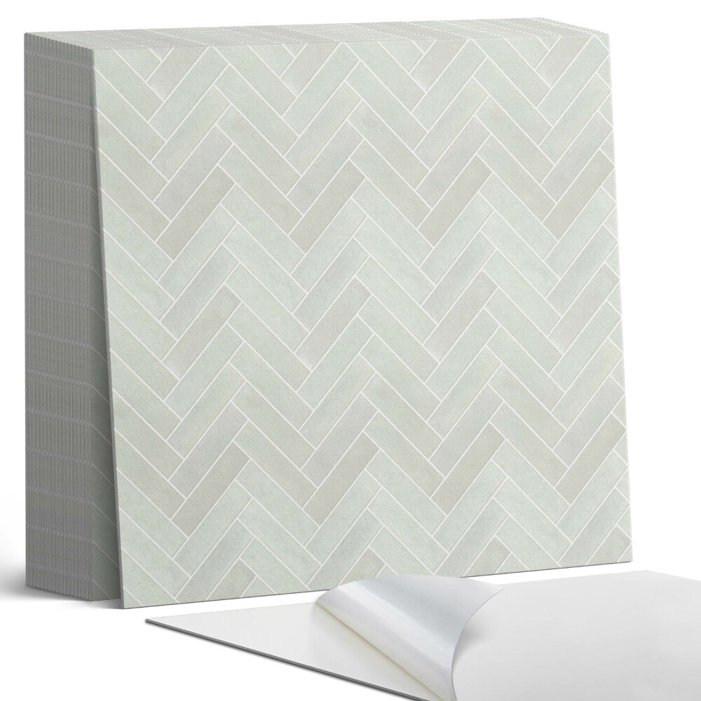 Öntapadós vinyl csempe Halszálkás motívum