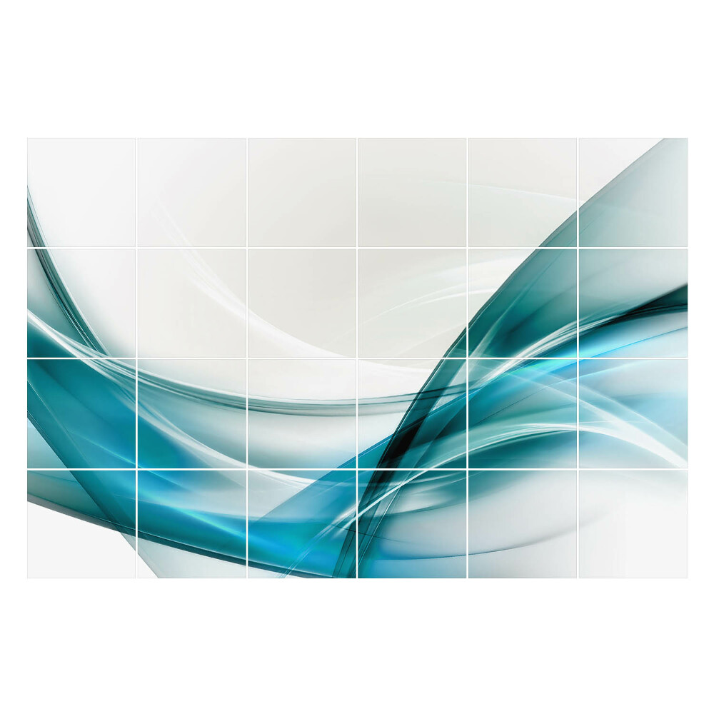 Fali csempe matrica Absztrakt vonalak hullámai