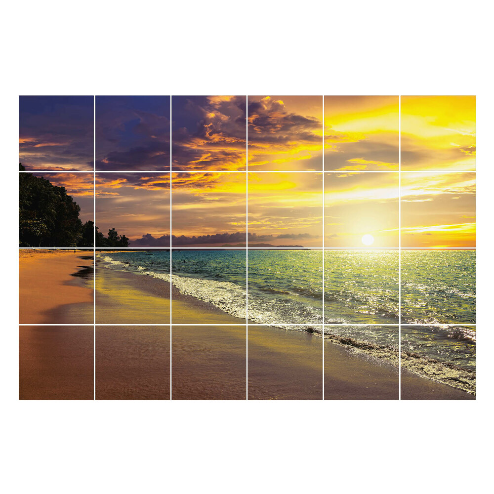 Csempefólia Festői naplemente a tenger felett