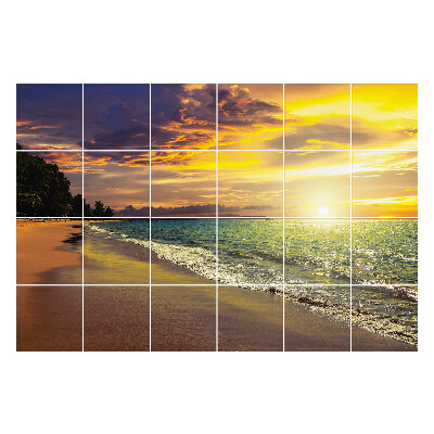 Csempefólia Festői naplemente a tenger felett