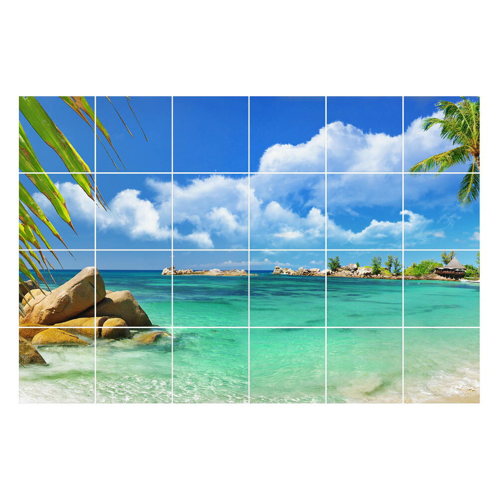 Csempefólia Trópusi paradicsom a vízparton