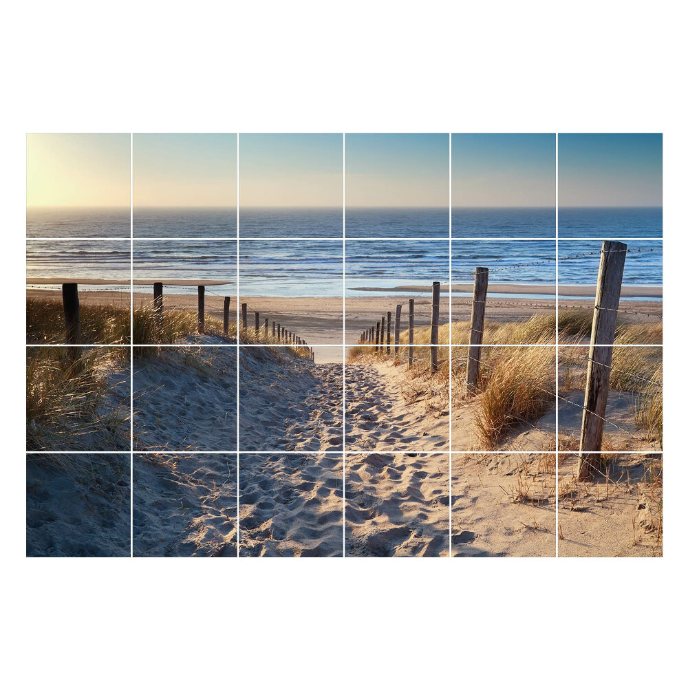 Csempe matrica dekor Út a tengerpartra