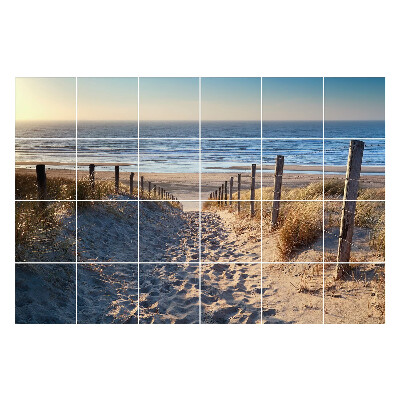 Csempe matrica dekor Út a tengerpartra