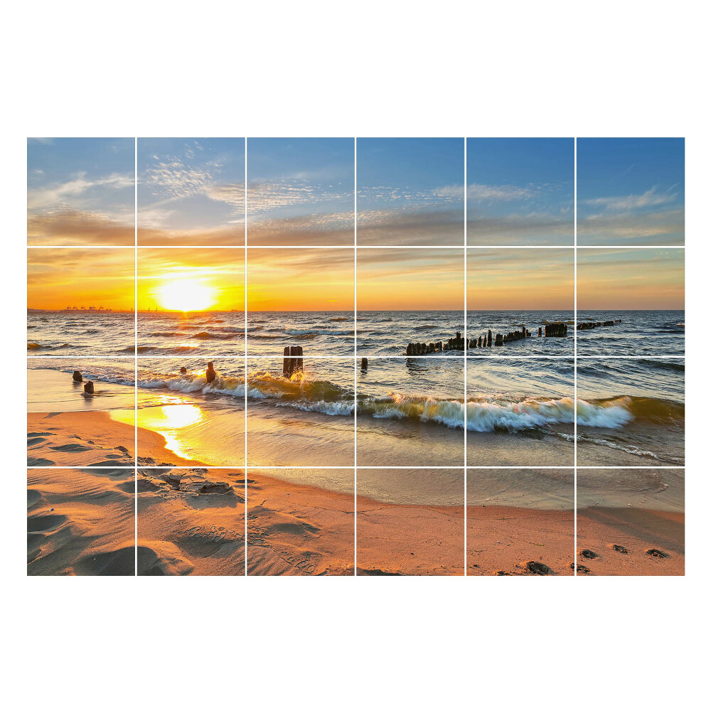 Csempefólia Naplemente a tenger felett