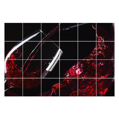 Csempefólia Bor egy pohárban