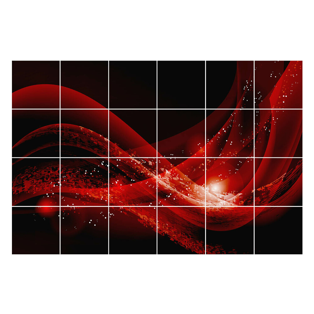 Csempe matrica dekor Dinamikus hullámok csillogással