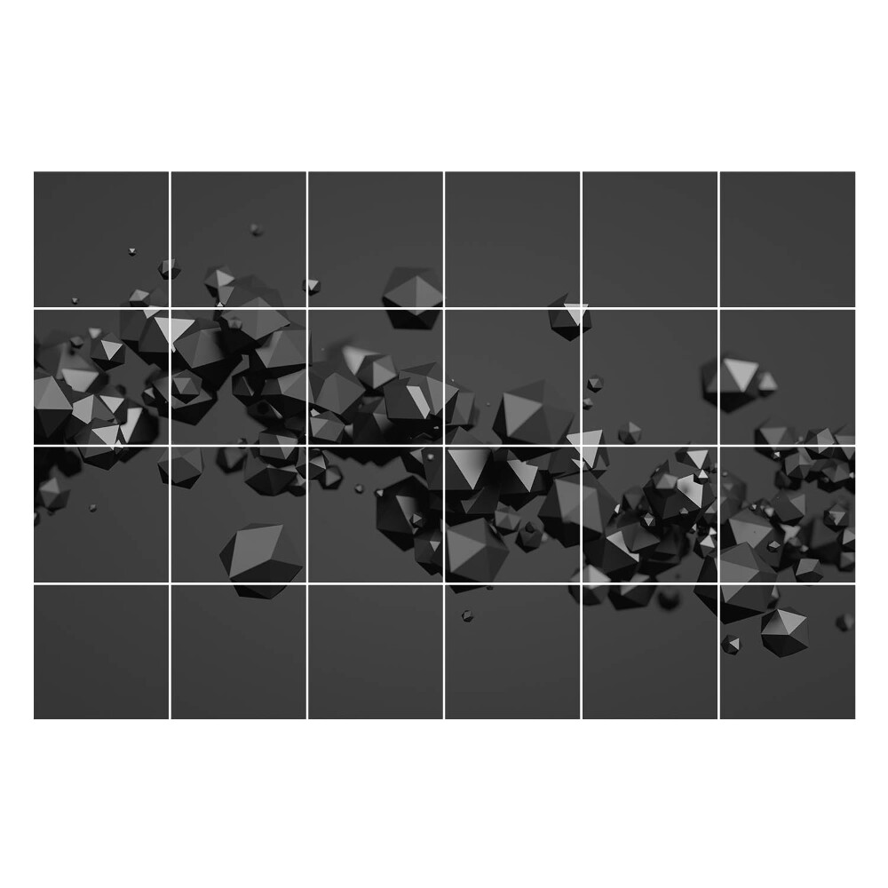 Öntapadós csempe matrica Absztrakt 3D alakzatok