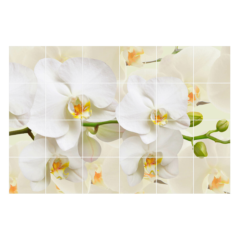 Csempefólia Virágos orchidea motívumok