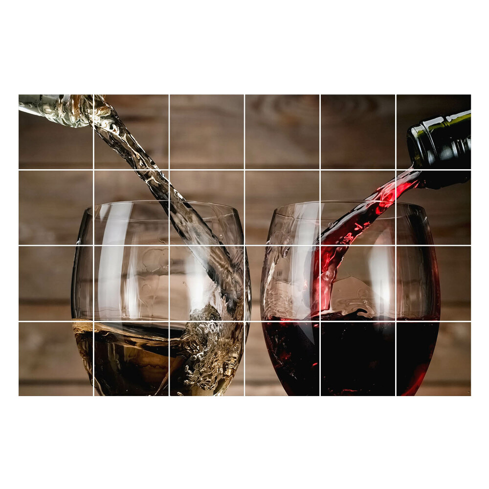 Csempefólia Italok öntése poharakba