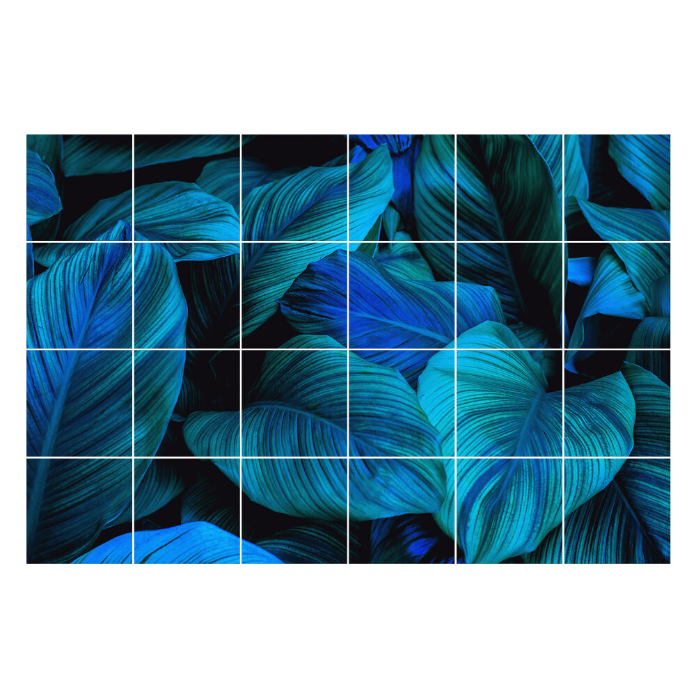 Csempe matrica dekor Intenzív színű levelek