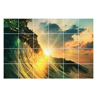 Csempefólia Egy hullám a napfényben