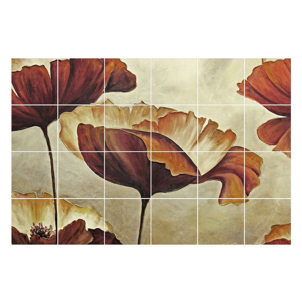 Csempefólia Művészi virágkompozíciók