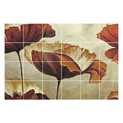 Csempefólia Művészi virágkompozíciók