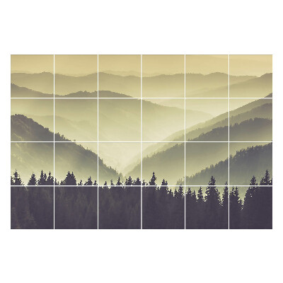 Csempefólia Misztikus hegyi tájak