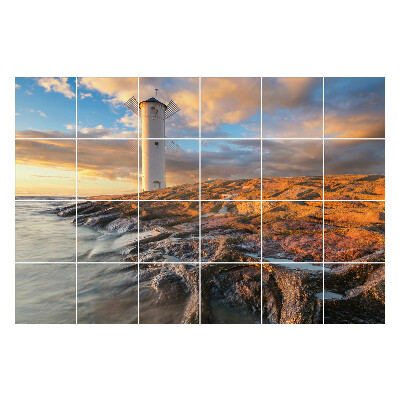 Csempefólia Világítótorony a parton