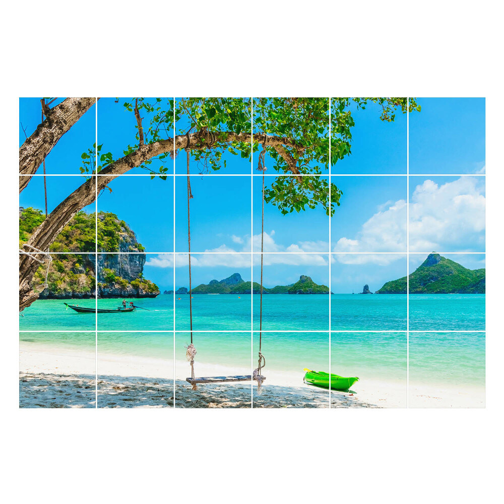 Csempe matrica dekor Hintázz a tenger mellett