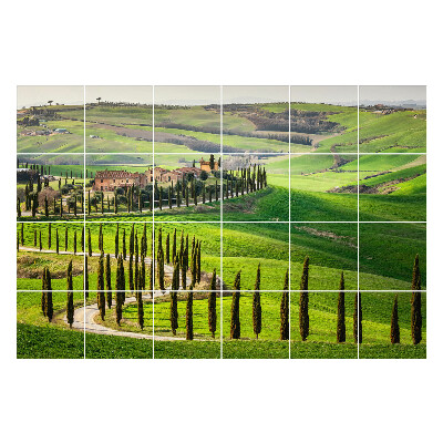 Fali csempe matrica Olasz vidéki panoráma