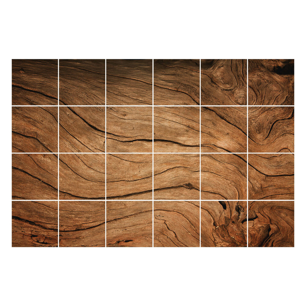 Konyha csempe matrica Természetes repedések a fában