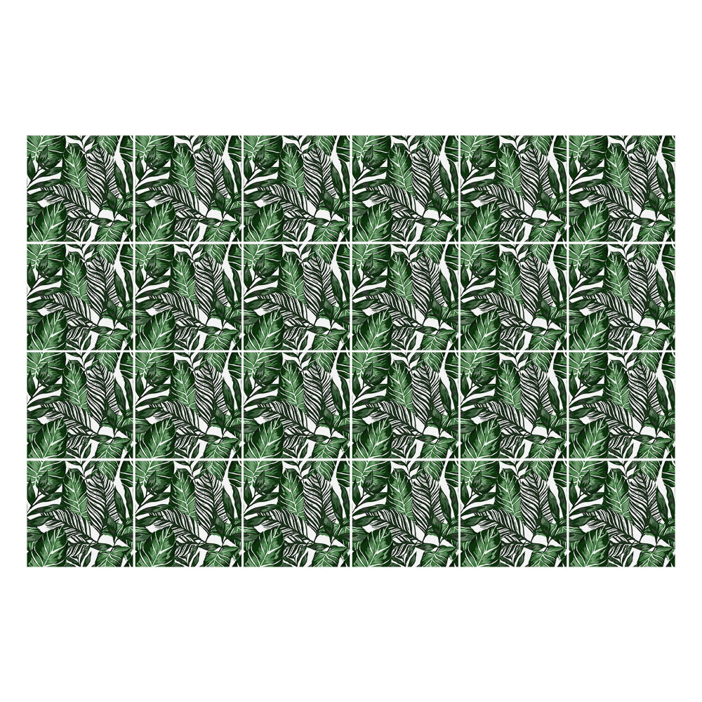 Csempe dekor matrica Trópusi stílusú levelek