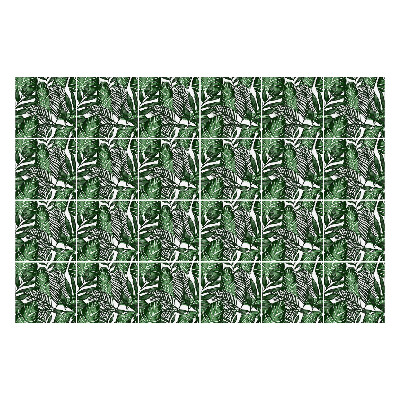 Csempe dekor matrica Trópusi stílusú levelek