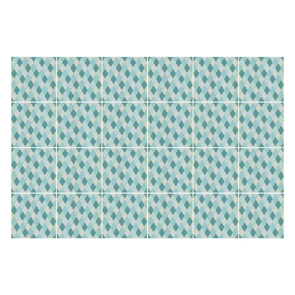 Csempe dekor matrica Keresztezett alakzatok egy rácsban