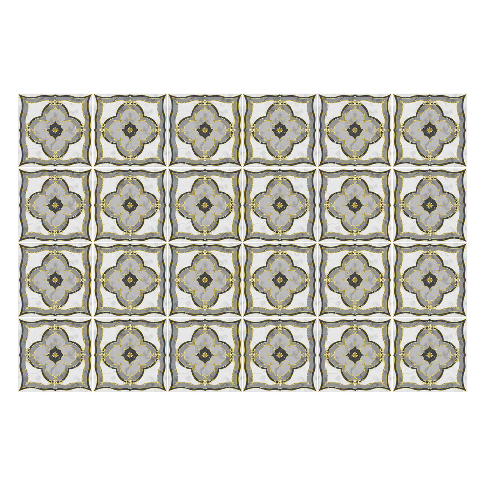 Fali csempe matrica Díszek rácsban