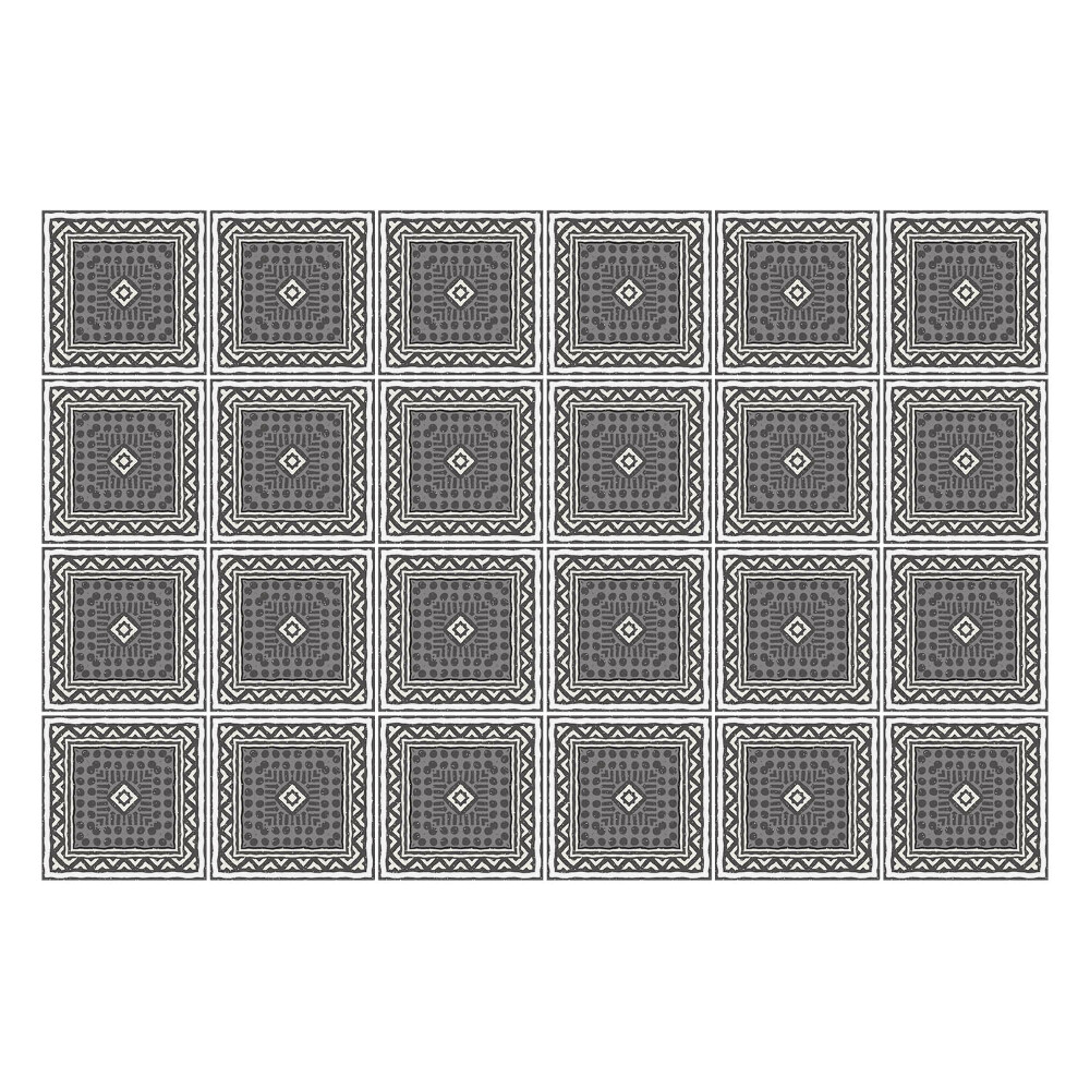 Csempe dekor matrica Négyzet alakú csempék díszekkel