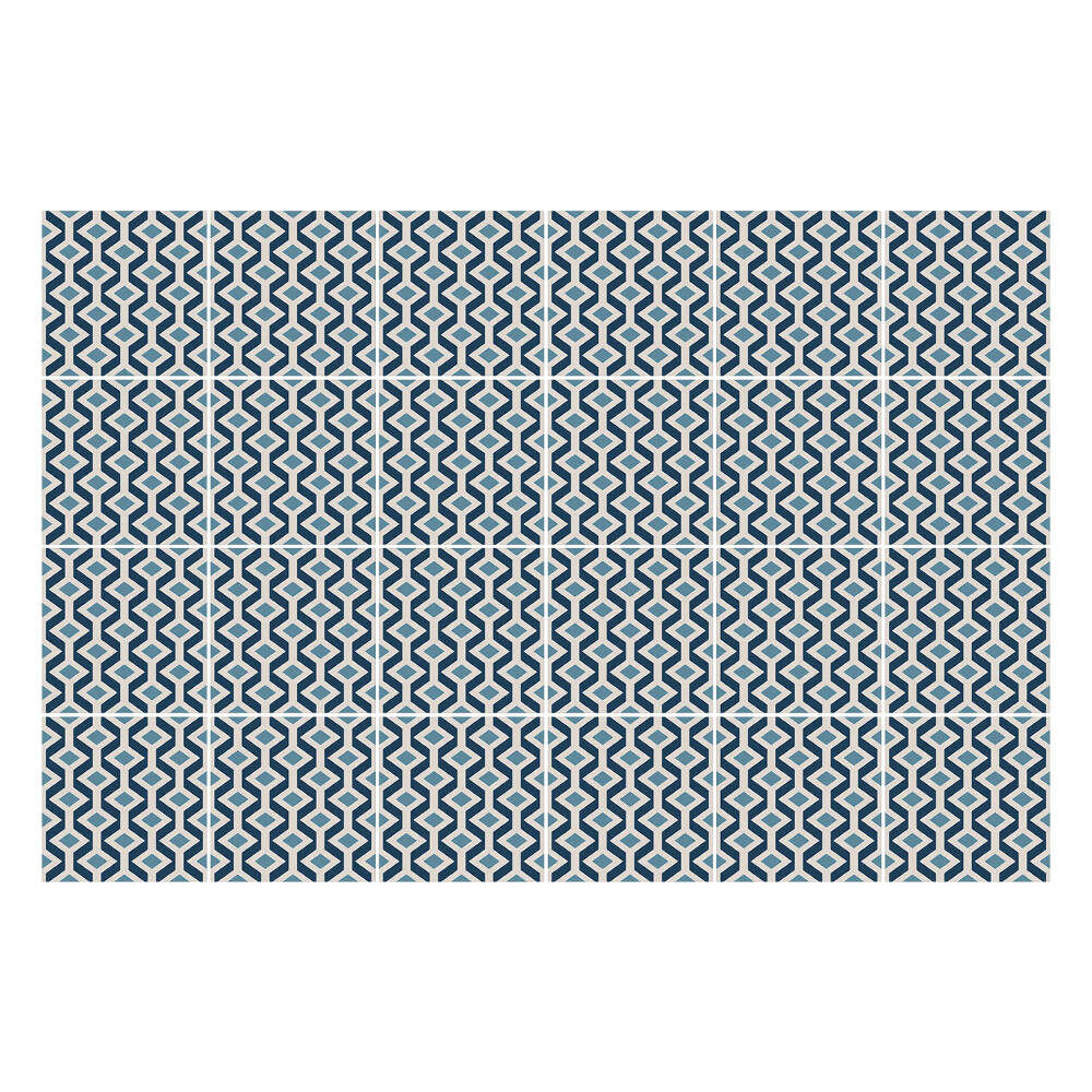 Fali csempe matrica Geometriai alakzatok rácsban