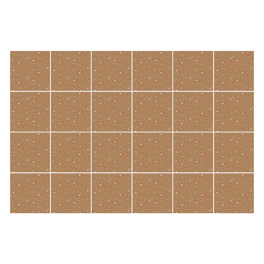 Fali csempe matrica Virágmotívum a háttérben