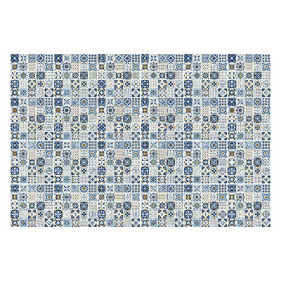 Fali csempe matrica Geometria virágmotívummal