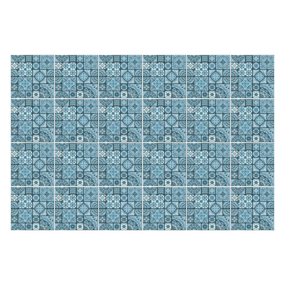 Fali csempe matrica Geometriai motívumok rácsban