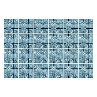 Fali csempe matrica Geometriai motívumok rácsban