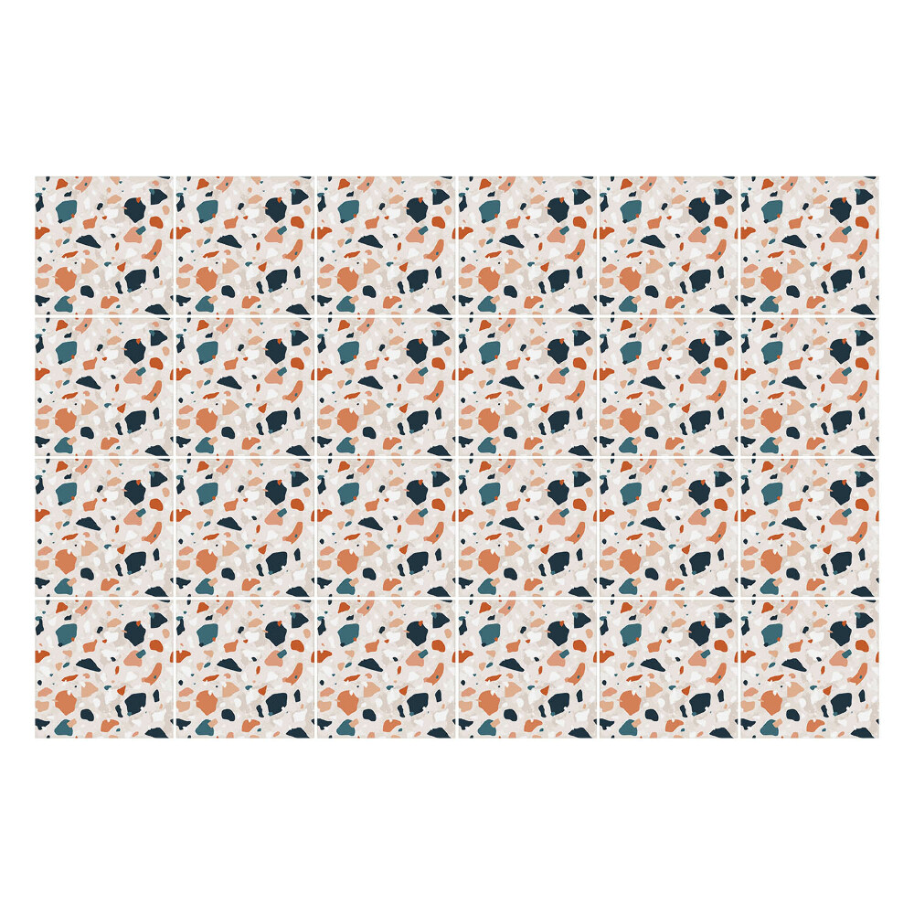 Konyha csempe matrica Színes kőedény