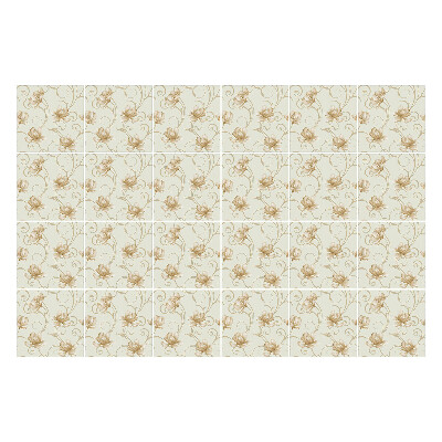 Csempe dekor matrica Finom virágok a háttérben