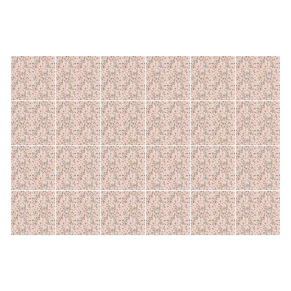 Csempe dekor matrica Finom virágmotívumok