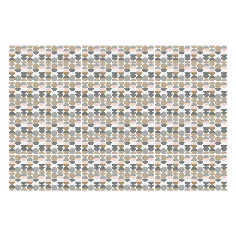 Konyha csempe matrica Geometrikus ovális motívumok