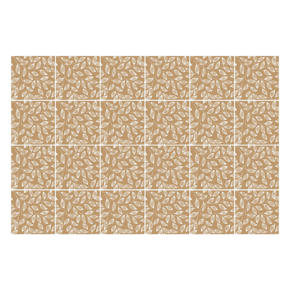 Fali csempe matrica Levelek finom elrendezésben