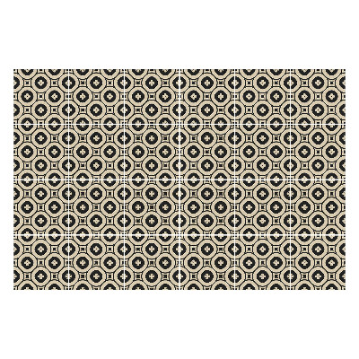 Fali csempe matrica Körök virágokkal