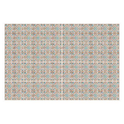 Csempe dekor matrica Virágdísz részletekkel