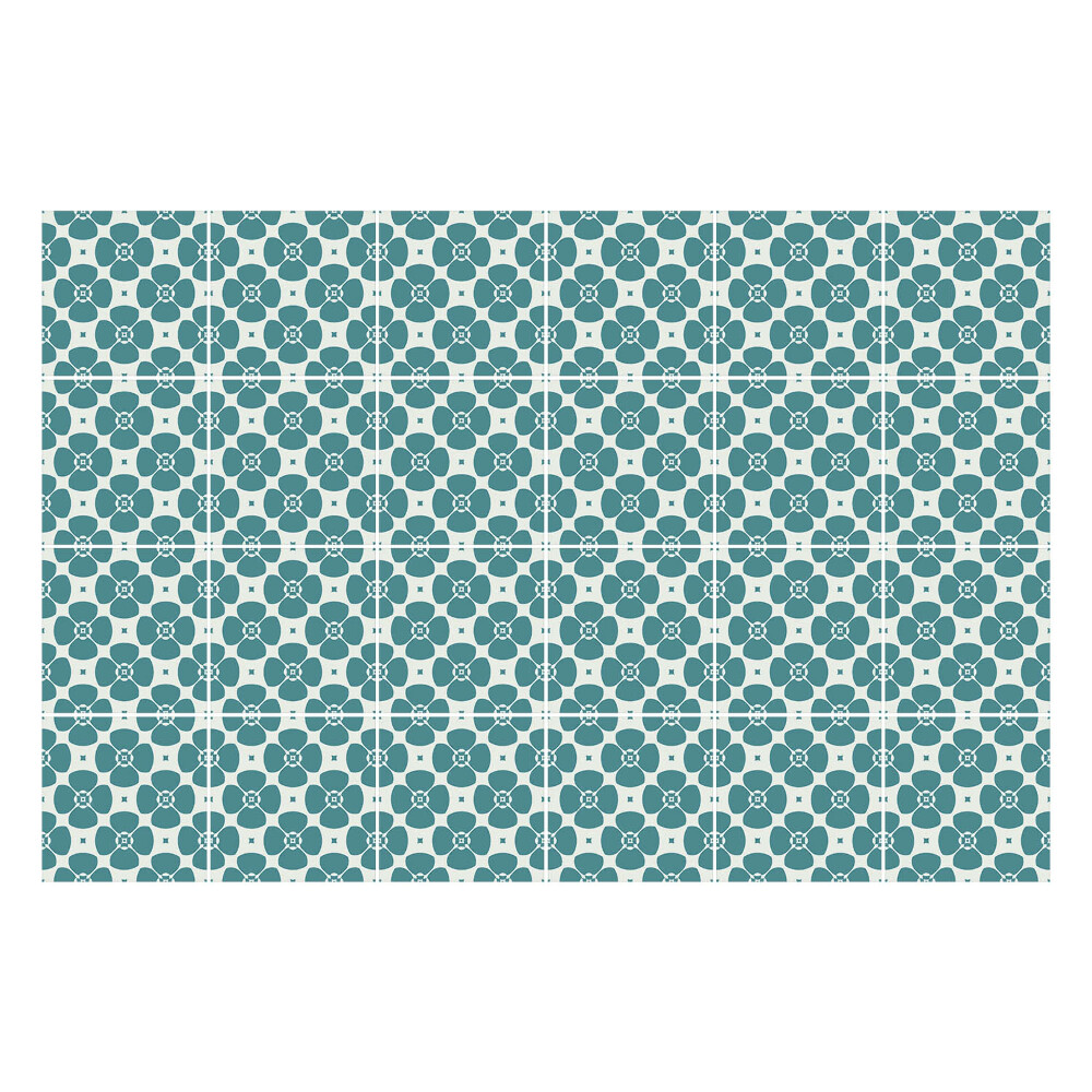 Csempe dekor matrica Geometrikus virágok hálóban