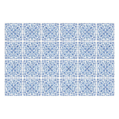 Csempe dekor matrica Kék csempék