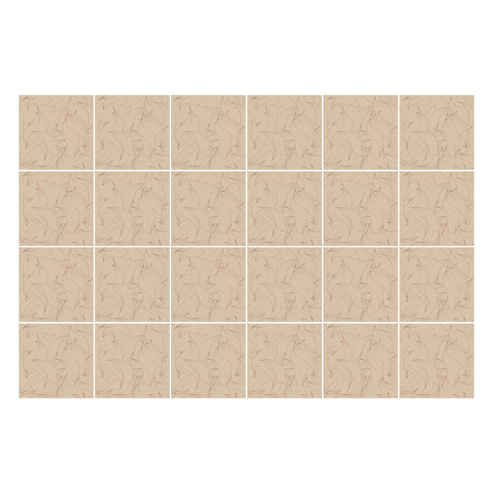 Fali csempe matrica Összefonódó levelek a háttérben