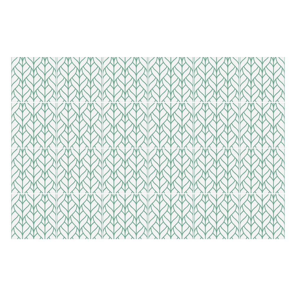 Fali csempe matrica Levelek szabályos elrendezésben