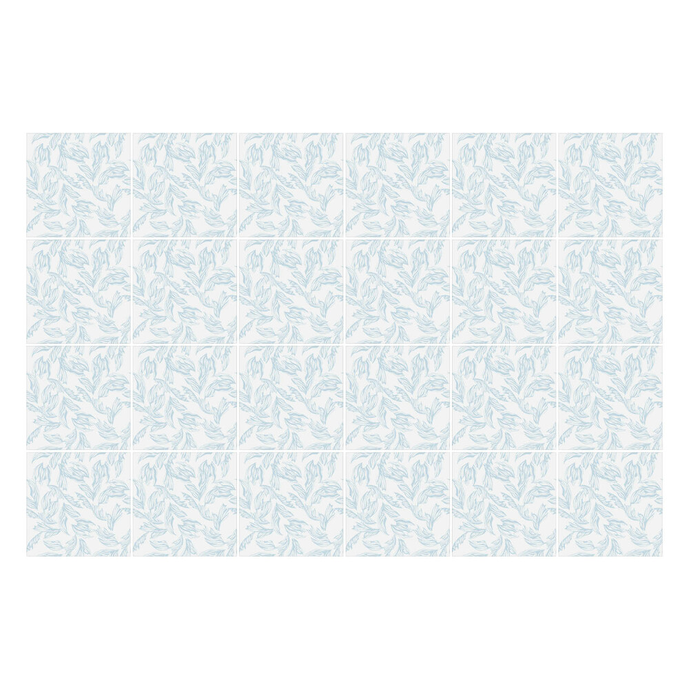 Konyha csempe matrica Finom levelek mozgásban