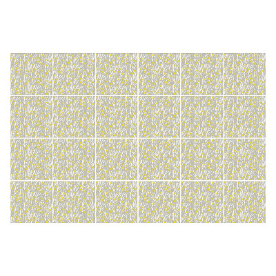 Csempe dekor matrica Finom ágak virágokkal